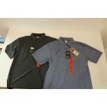 +VAT 2x Callaway golf polo shirts, size M