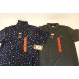 +VAT 2x Callaway golf polo shirts, size M