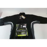 +VAT 2x Shedrain golf jackets, size M