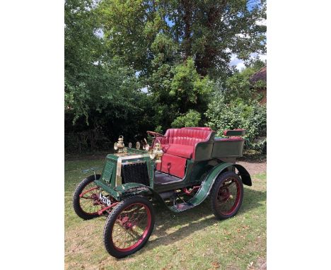 1901 Renault 450cc Series E 4-seater TonneauReg. no. A 2743Chassis no. 023Engine no. 4749VCC Dating Certificate  1217Louis Re