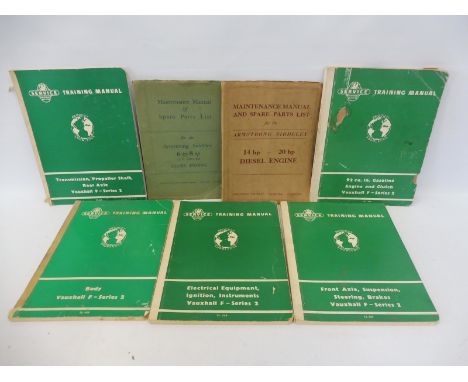 An Armstrong Siddeley 14hp-20hp Diesel Engine maintenance manual and spare parts list, another for the 6hp-8hp air cooled die