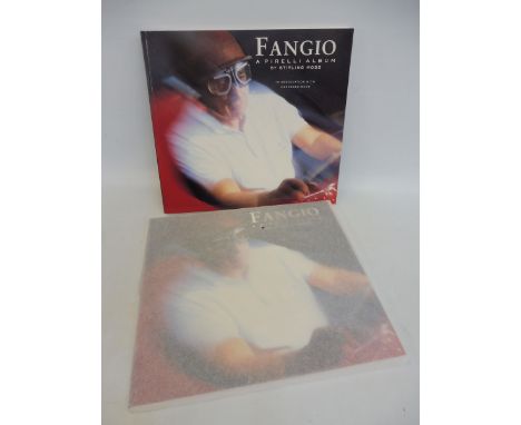 Fangio A Pirelli Album by Stirling Moss in association with Mercedes Benz, two volumes appear in excellent condition. 