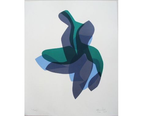 HELAINE BLUMENFELD (American, b.1942) 'Tango', 2010, lithograph in colours, signed, titled and numbered 9/15 in pencil, 49.5c