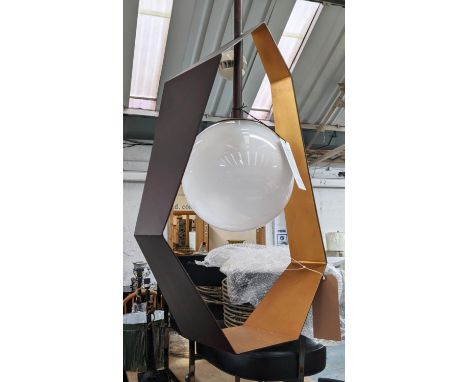 HUDSON VALLERY ORIGAMI PENDANT LIGHT, 90cm drop. 