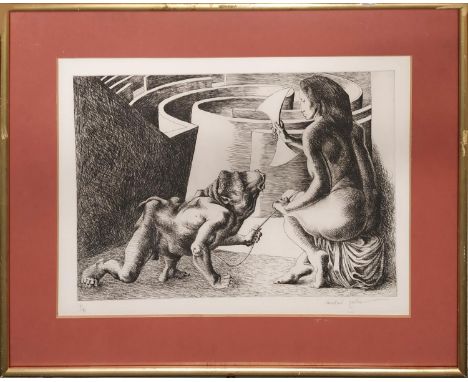 MICHAEL AYRTON (British, 1921-1975) 'Minotaur as Calf', lithograph, signed and numbered, 60cm x 46cm, framed. 