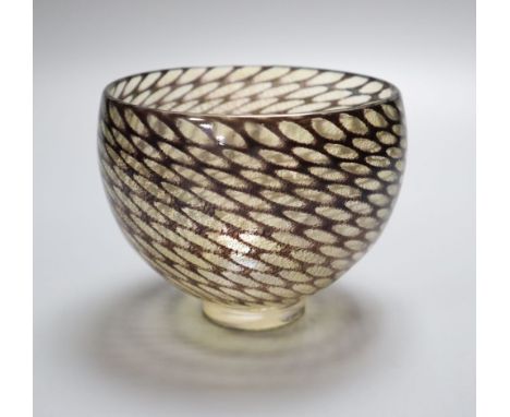 A contemporary art glass vase, by Blowzone, c.1999, 10.5cm highCONDITION: Provenance - Andrew Rudebeck collection of glass. T