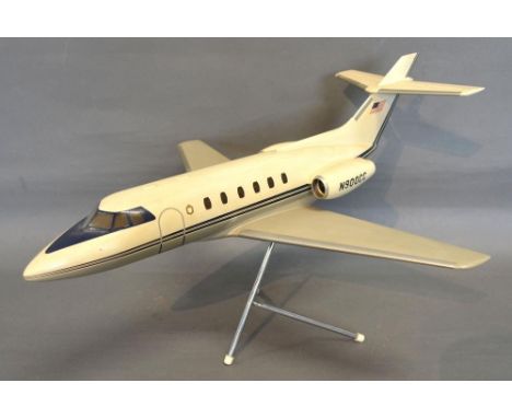 A Large Model of an N900CC Aeroplane upon Chrome Stand, 31cms tall 