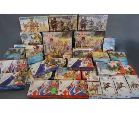 A Collection of Airfix Model Kit Soldiers, Unbuilt, Within Original Boxes, to include two Airfix Playset Series Caesars Gate 
