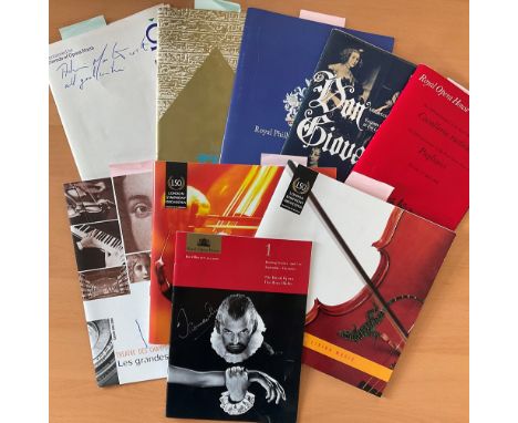 Signed Music Collection of 9 Opera Programmes, Signatures include Thomas Allen, Norman Bailey, Adrian Martin, Ruggero Raimond