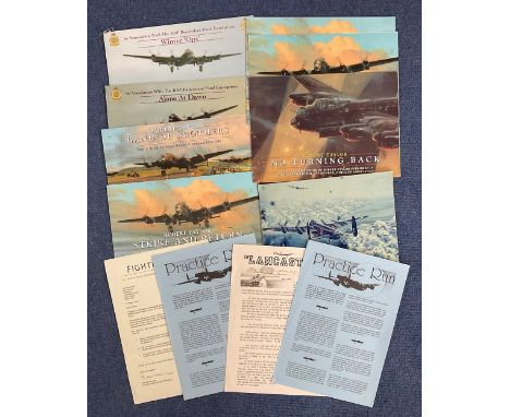 WW2 Collection of 7 Coulson and Taylor Military Artwork Pamphlets. Winter Ops by Coulson, Alone at Dawn by Coulson, Band Of B