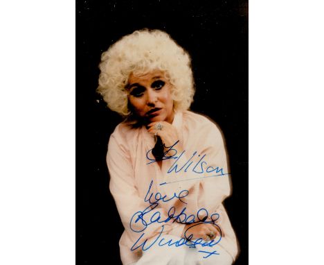 Barbara Windsor Signed 5 x 4 colour photo. Windsor DBE was an English actress, known for her roles in the Carry On films and 