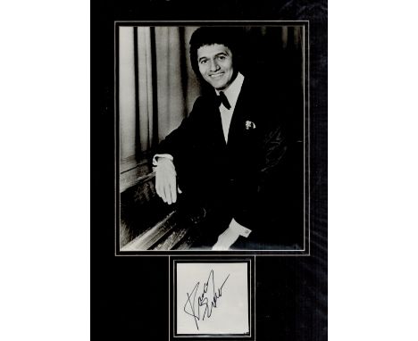 Buddy Greco signed 16 x 12 Signature Mounted Piece. Greco was an American jazz and pop singer and pianist who had a lengthy c