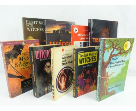 Nine various books on witchcraft and the occult, to include 'The Dark World of Witches', 'Witchcraft and Black Magic', 'Witch