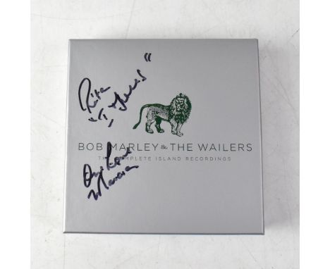 BOB MARLEY & THE WAILERS; 'The Complete Island Recordings' CD set, signed.We have not authenticated these signatures, please 