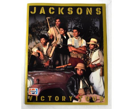 THE JACKSONS; 'Victory Tour', multi signed, with ticket stub (2).We have not authenticated these signatures, please satisfy y