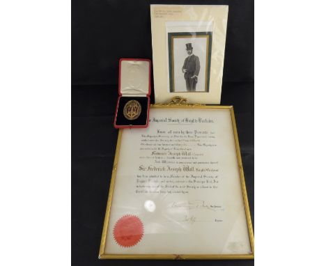 FOOTBALL ASSOCIATION; cased insignia for Order of Knighthood awarded to Sir Frederick Wall, Secretary of the Football Associa