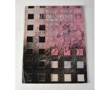 PAUL MCCARTNEY; World Tour programme, signed.We have not authenticated these signatures, please satisfy yourself as to the ve