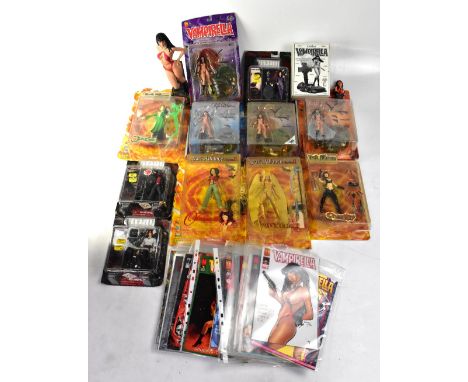 VAMPIRELLA; a quantity of ephemera relating to the Science Fiction character, including a quantity of comics, four Harris Com