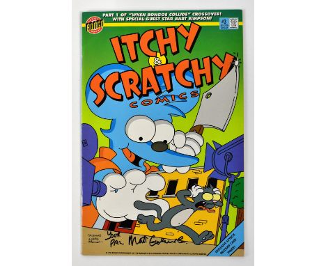 THE SIMPSONS; 'Itchy & Scratchy Comics', comic bearing the signature of Matt Groening.We have not authenticated this signatur