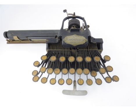 BLICKENSDERFER; a vintage Featherweight portable typewriter.