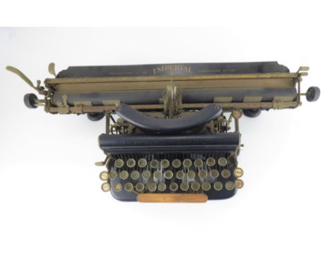 THE IMPERIAL STANDARD; a vintage metal bodied typewriter.