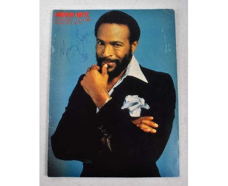 MARVIN GAYE; European tour 1980, signed, with ticket stub (2).We have not authenticated these signatures, please satisfy your