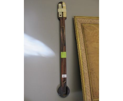 A GEORGIAN MAHOGANY BAROMETER CASE