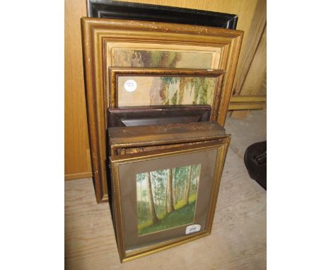 A COLLECTION OF VARIOUS PICTURES to include oil, river scape, portrait of a Gentleman, watercolour, study of a cottage etc