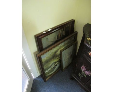 A FRAMED OLEOGRAPH 
Shipping Scene 
Together with an Oil
Sailing Boats on Rough Seas
Oil 
Sailing Boat
(3)