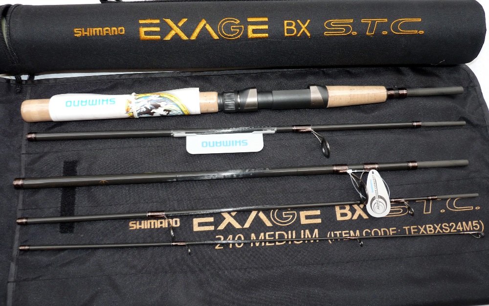 Rod Shimano Exage Bx Stc 2 40m Medium Action Graphite Spinning Rod 5 Section New Shop Stock C