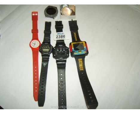 A Collection of Vintage Watches Inc. Batman Etc.