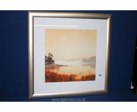 A framed Print 'Misty Morning II' by Spencer See