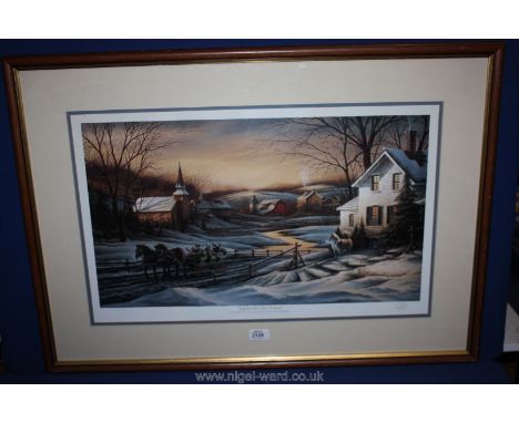 A signed Print 'Together for the season', by Terry Redlin