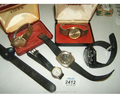 Miscellaneous old Wristwatches including Timex