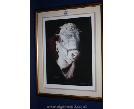 A limited edition print 'Hercules' by Angelo Davidson, no. 334/395.