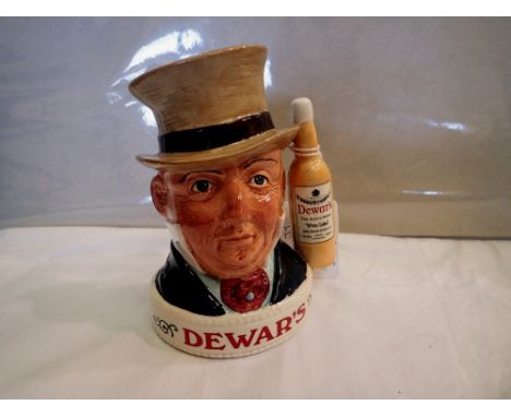 Royal Doulton First Of A Series Dewars white label Mr Micawber decanter, H: 14 cm. P&amp;P Group 1 (£14+VAT for the first lot