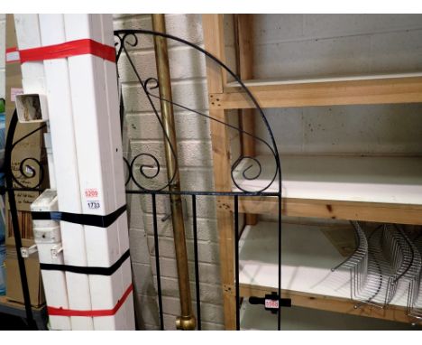 Wrought iron pathway gate, 180 x 90 cm. Not available for in-house P&amp;P 