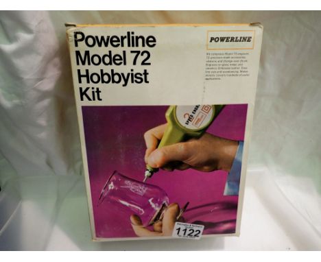 Powerline model 72 hobbyist engraving set. P&amp;P Group 1 (£14+VAT for the first lot and £1+VAT for subsequent lots) 