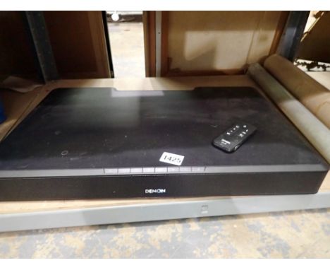 Denon TV speaker base, model DHT-T100 with remote, no power supply. P&amp;P Group 3 (£25+VAT for the first lot and £5+VAT for