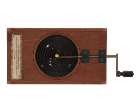 An Astronomical Orrery Magic Lantern Slide, An Astronomical Orrery Magic Lantern Slide with label for 'No.1 The Solar System,