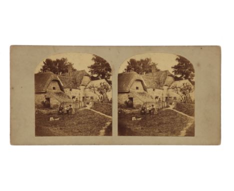 T. R. Williams Stereocard, Scenes in Our Village, Done for To-Day, T. R. Williams Stereocard, Scenes in Our Village, No.51, t