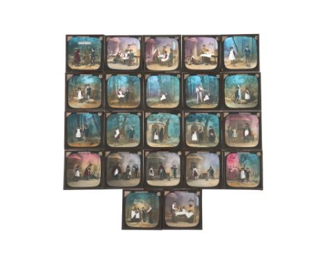 ‘The Cake House’ Complete Set of 22 Slides, ‘The Cake House’ complete set of 22 standard size life model magic lantern slides