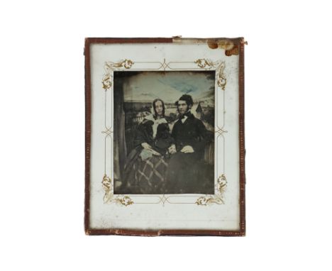 Kannegiesser, Daguerreotype Quarter Plate Portrait, German, with a label to the rear for'Kannegiesser Vilhelms Strasse No.133