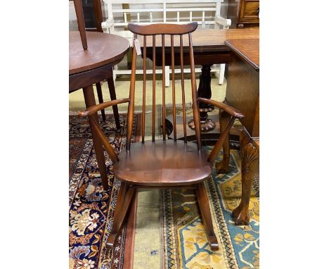 An Ercol elm and beech rocking chair