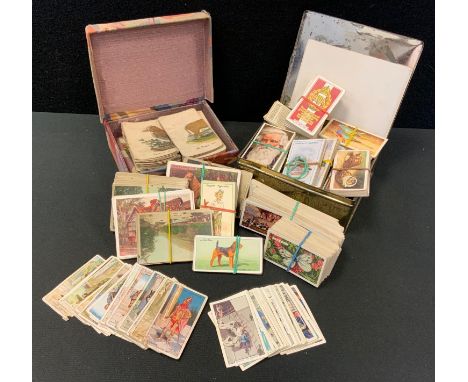 Cigarette and trade cards - a set of early 20th century animal match up two cards and tokens;  Army Club Cavanders, Park Driv