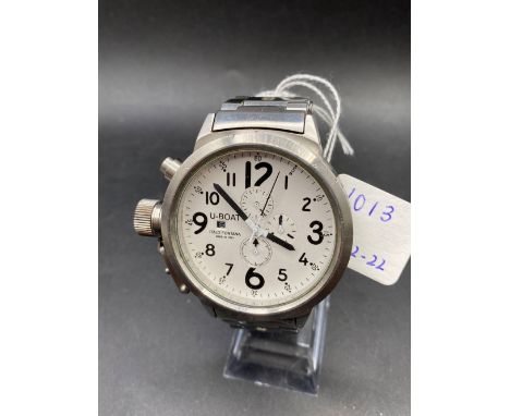 A large modern three dial watch by ITALO FONTANA called U boat with seconds sweep