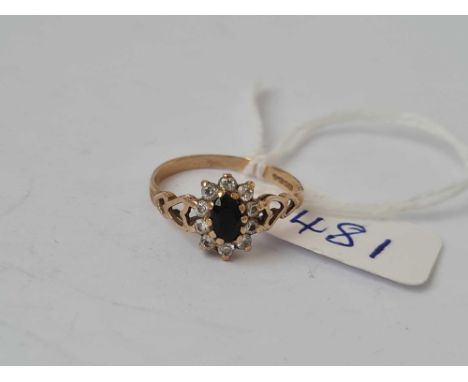 A dress ring 9ct size J    