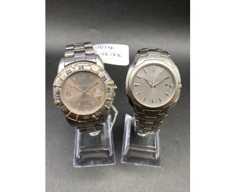 Two gents wrist watches Ben Sherman and Citizen eco drive both with seconds sweep and date apertures