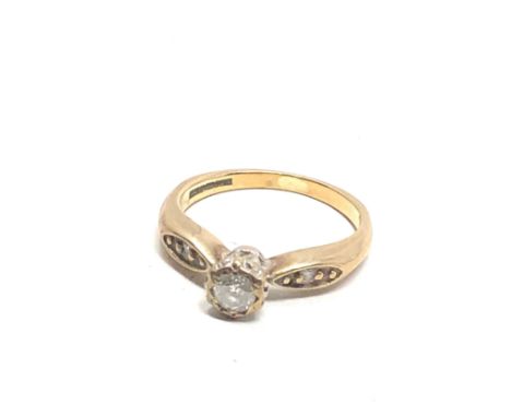 9ct Gold Vintage Diamond  Ring (2.4g) 0.25ct