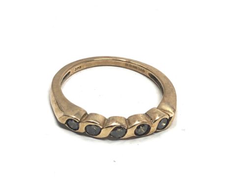9ct Gold Champagne Diamond Ring (1.9g)